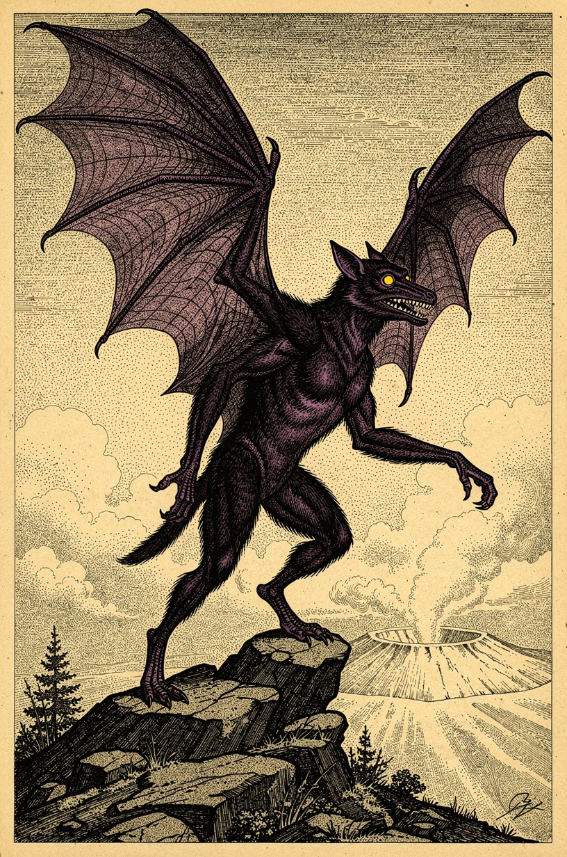 Batsquatch — field illustration