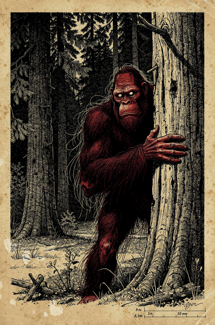 Sasquatch — field illustration